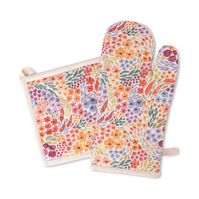 Oven Mitt + Pot Holder Set