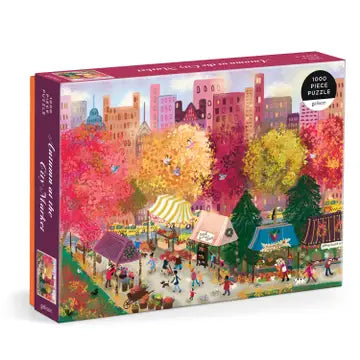 Autumn At the City Market 1000 Piece Puzzle