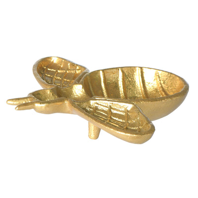 Cast Iron Gold Bee Dish