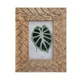 Mango Wood Carved Frame (4"x6")