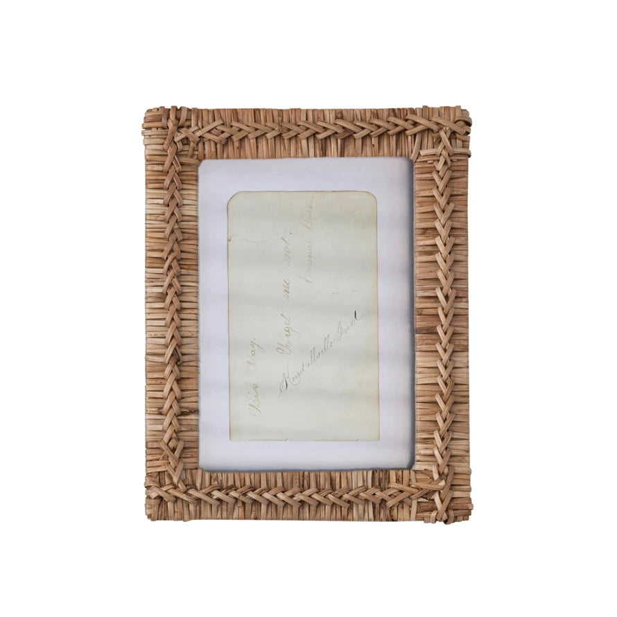Hand-Woven Rattan Frame (5"x7")