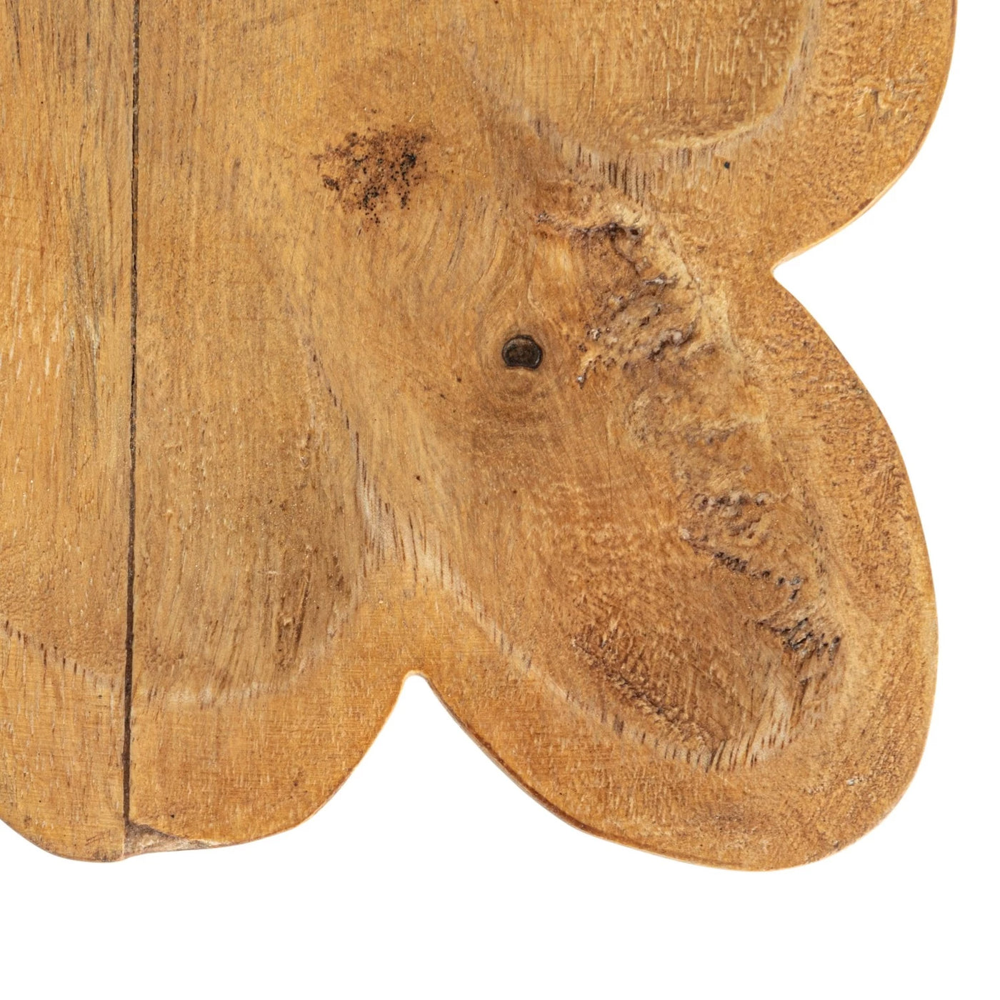 Mango Wood Tray, Scalloped Edge