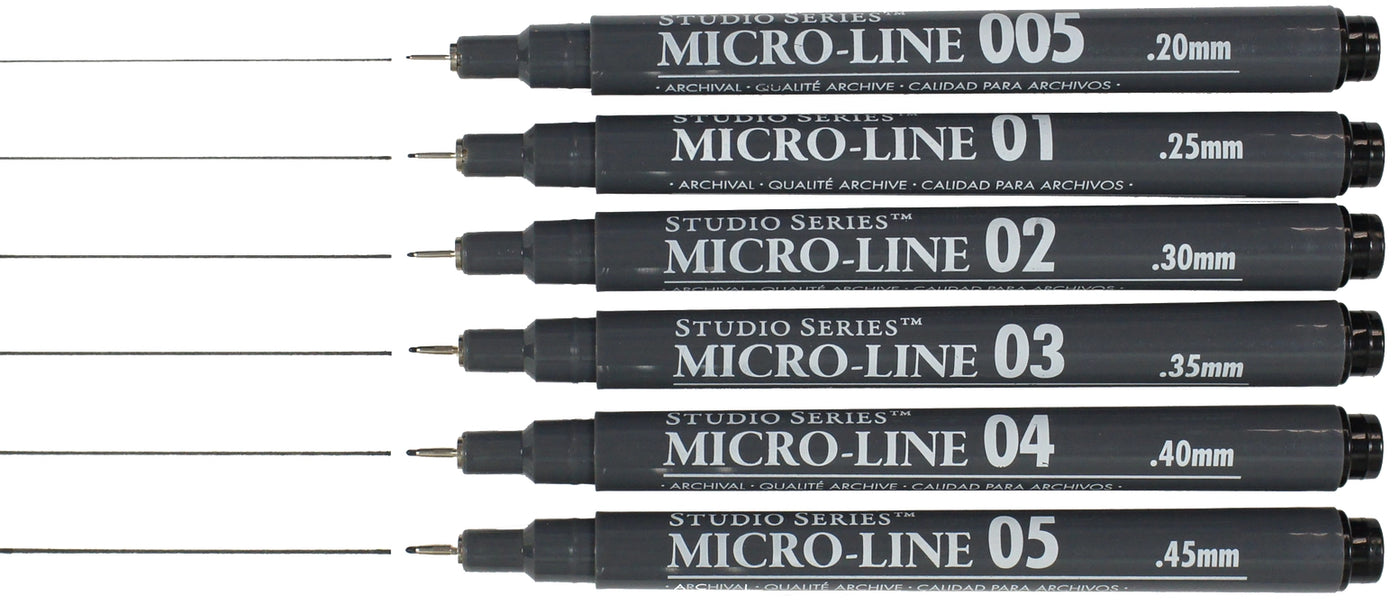 Studio Series Micro-Line Pen Set (Set of 6)