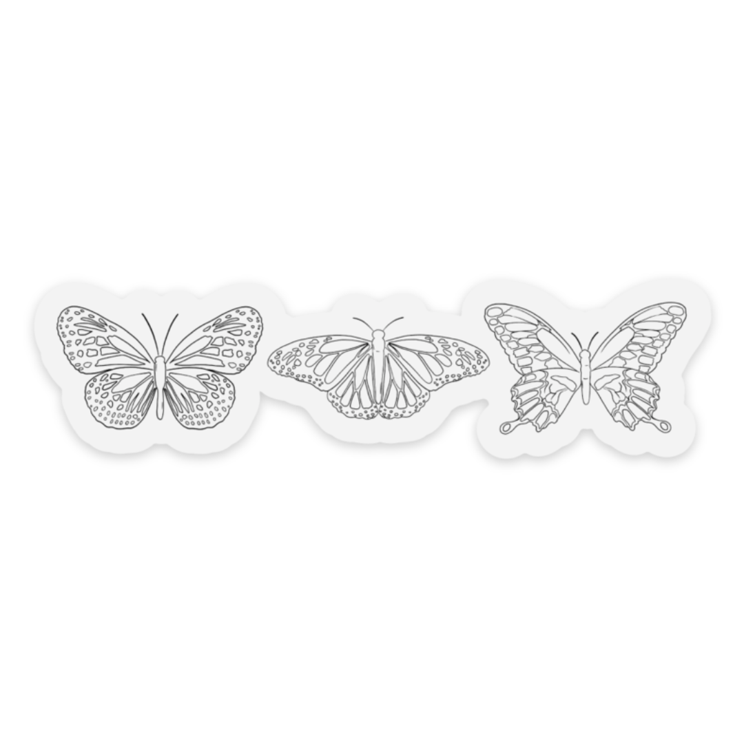 Clear Waterproof Vinyl Sticker, 4x1"