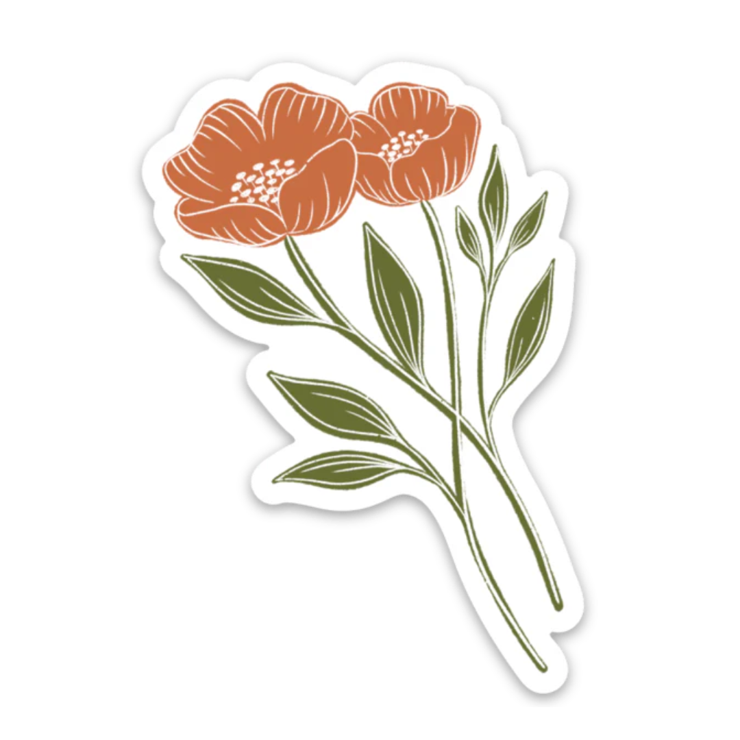 Waterproof Vinyl Sticker 3.25x2"