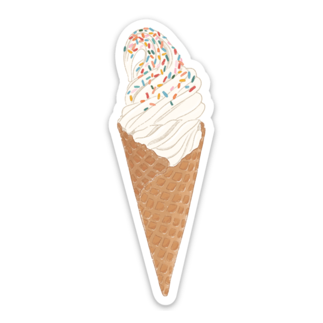 Waterproof Vinyl Sticker, 3x1"