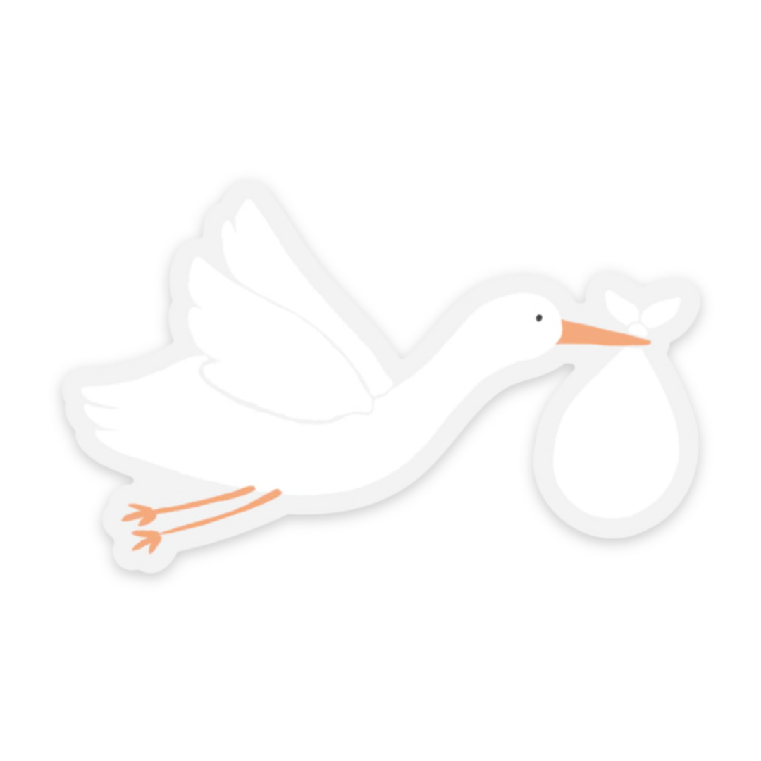 Clear Waterproof Vinyl Sticker, 3x1.85"