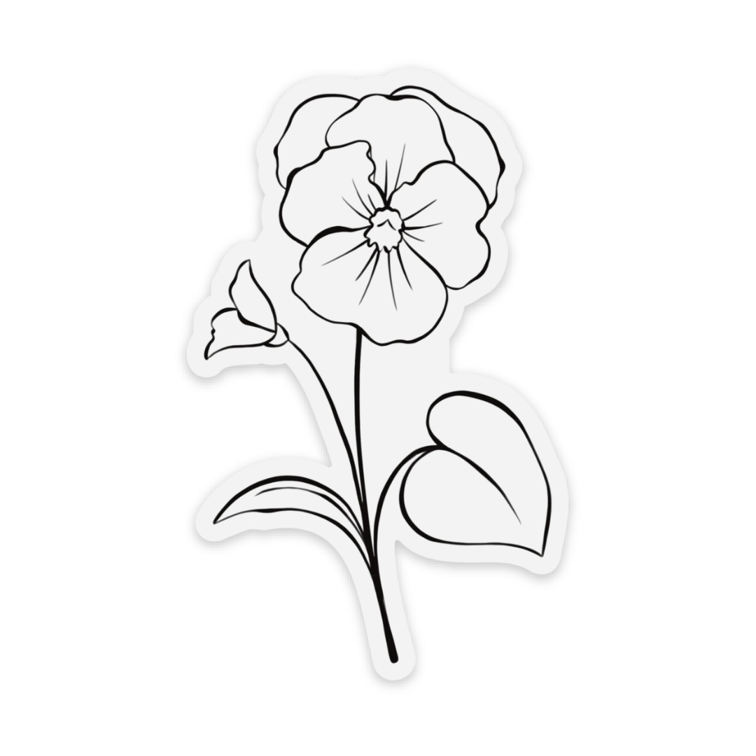 Clear Waterproof Vinyl Sticker, 2.2x3.25"