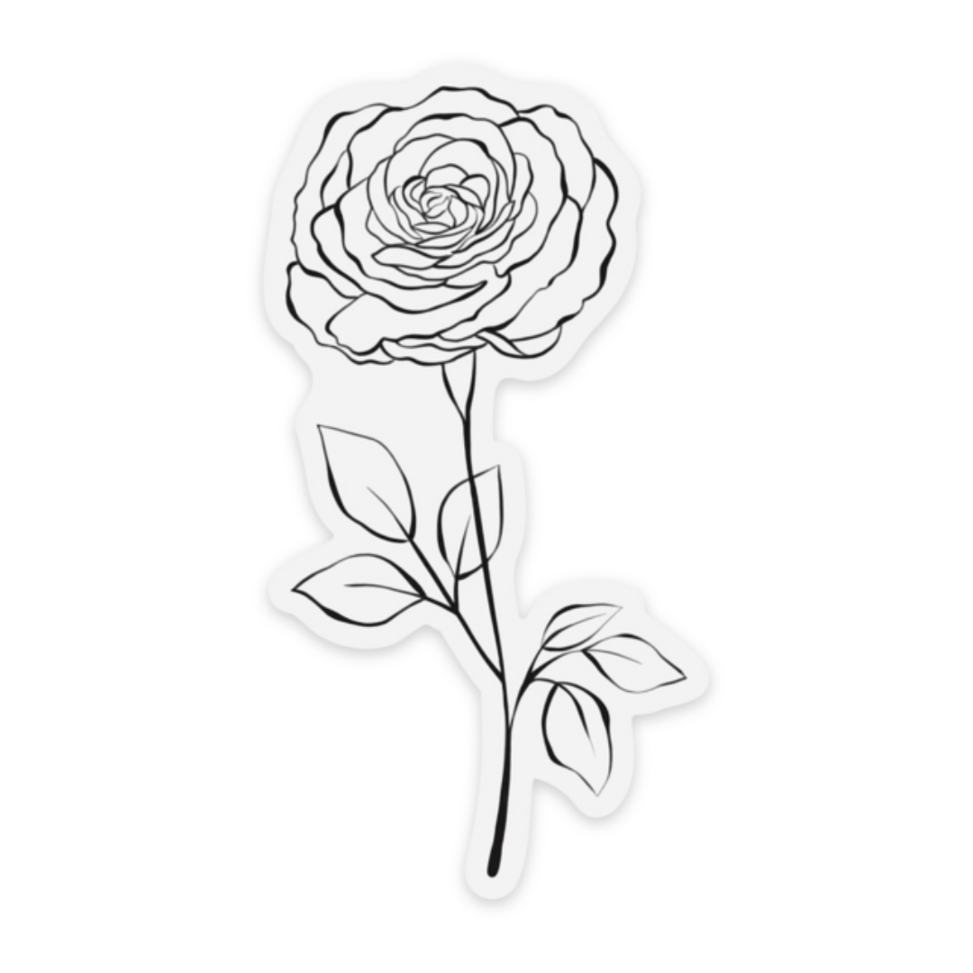 Clear Waterproof Vinyl Sticker, 1.9x3.5"