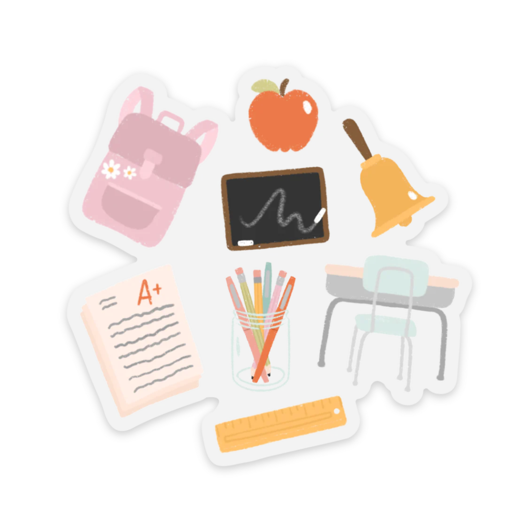 Clear Waterproof Vinyl Sticker, 3x3"