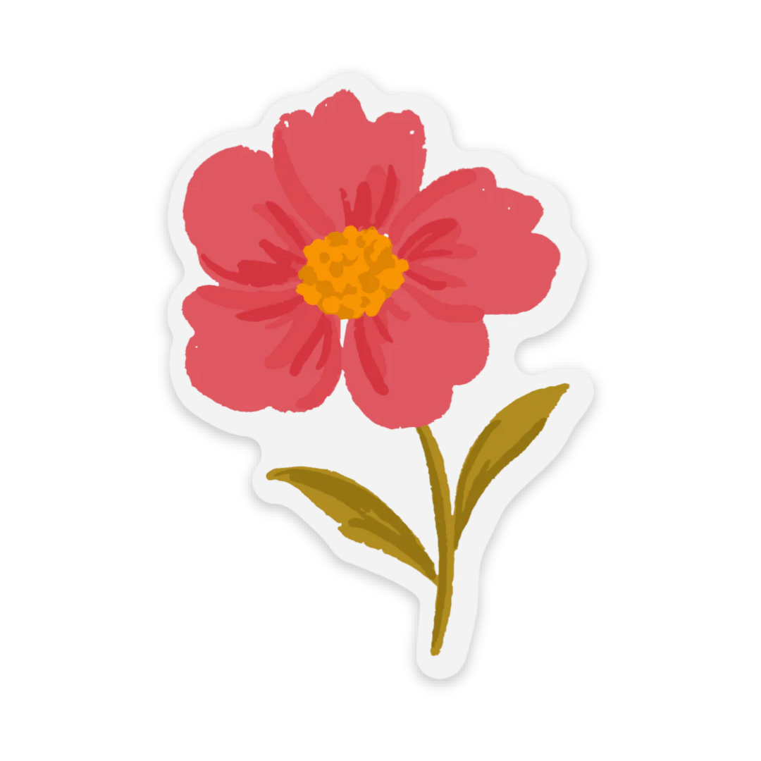 Clear Waterproof Vinyl Sticker 2.1x3"