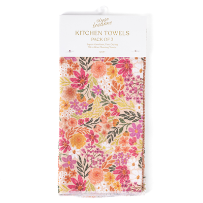Pack of 3 Microfiber Kitchen Towels