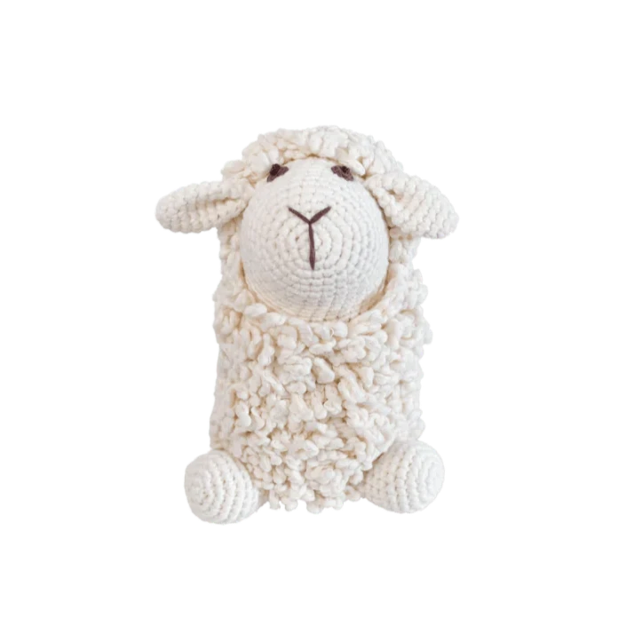 White Sheep Crochet Stuffed Animal