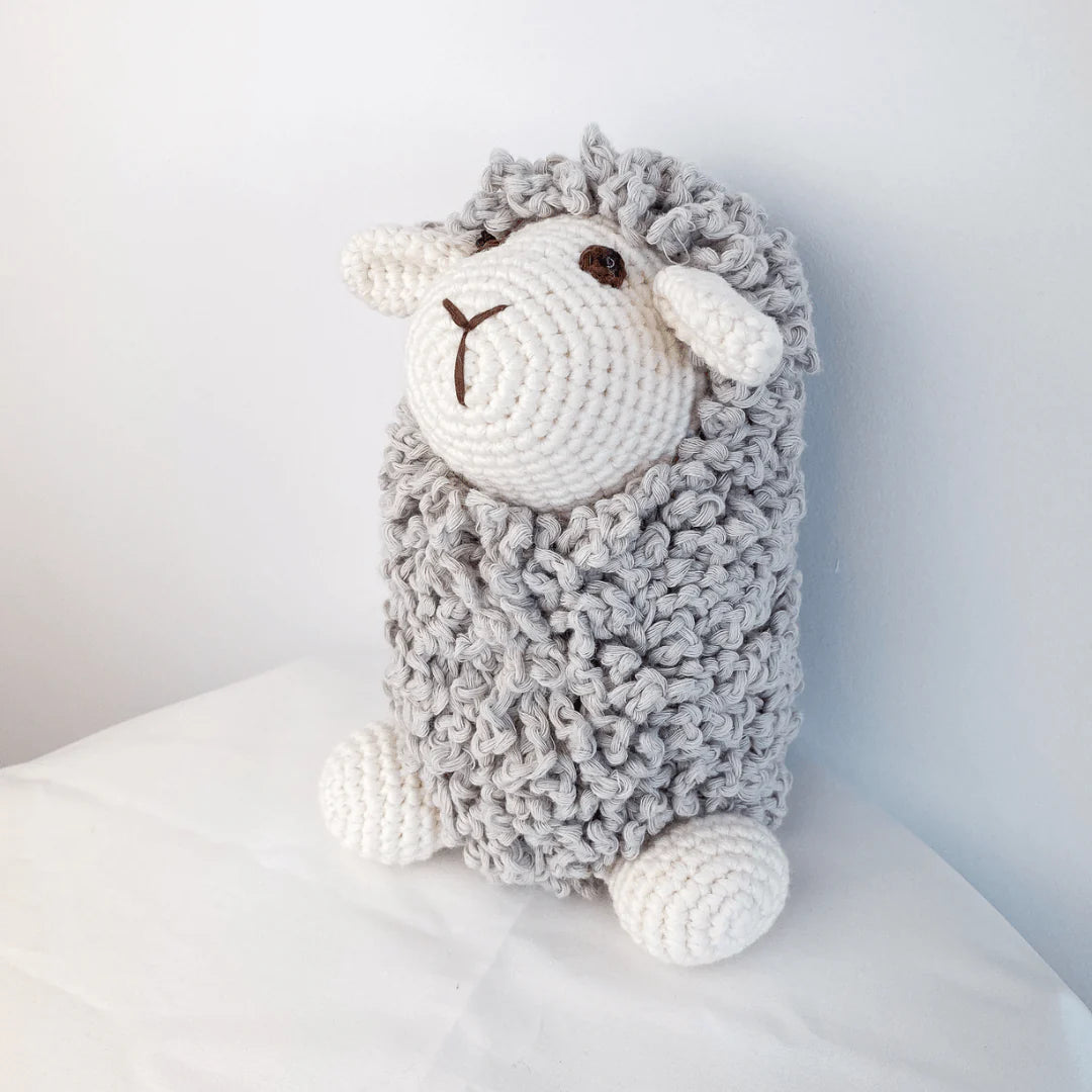 Grey Sheep Crochet Stuffed Animal