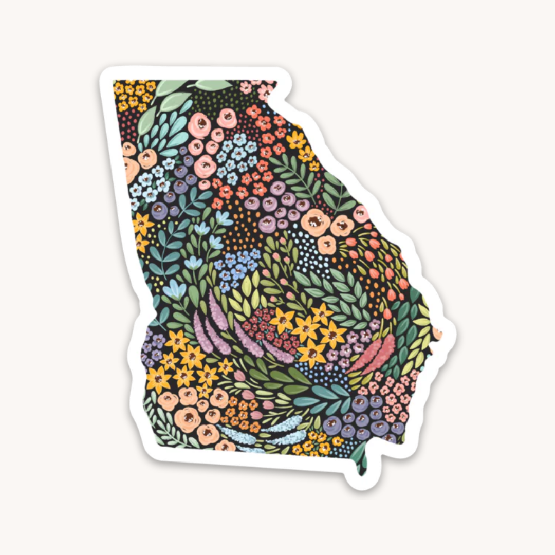 Waterproof Vinyl State Sticker, 3x2.5"