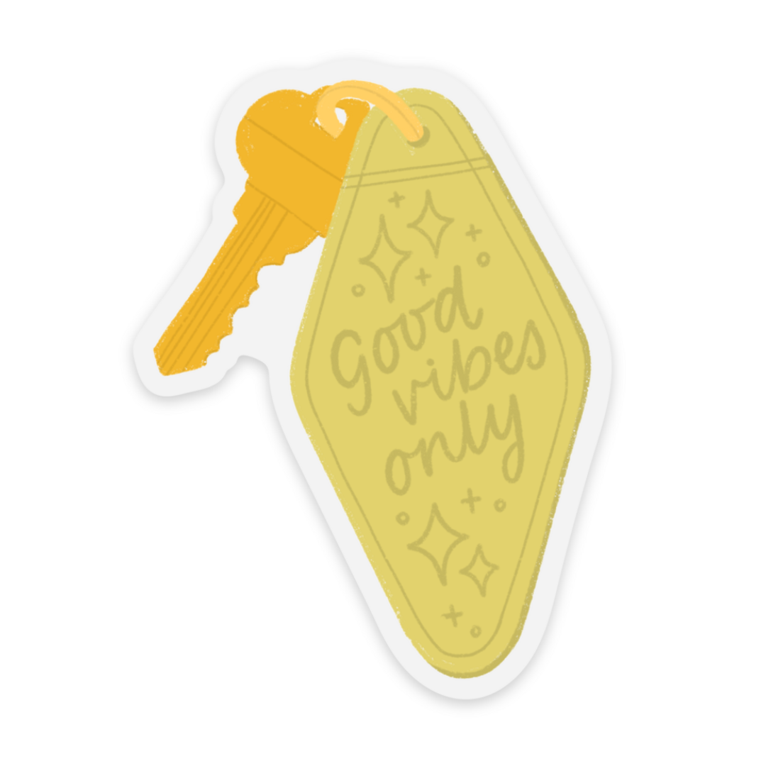 Clear Waterproof Vinyl Sticker 2.2x3"
