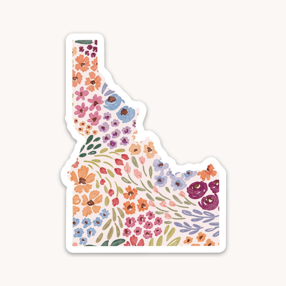 Waterproof Vinyl State Sticker, 3.25x2.25"