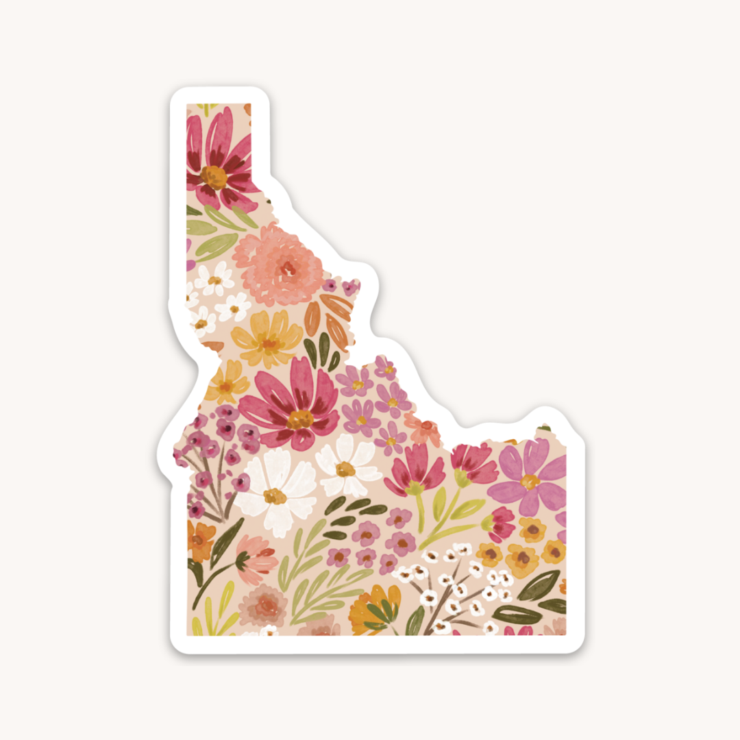 Waterproof Vinyl State Sticker, 3.25x2.25"
