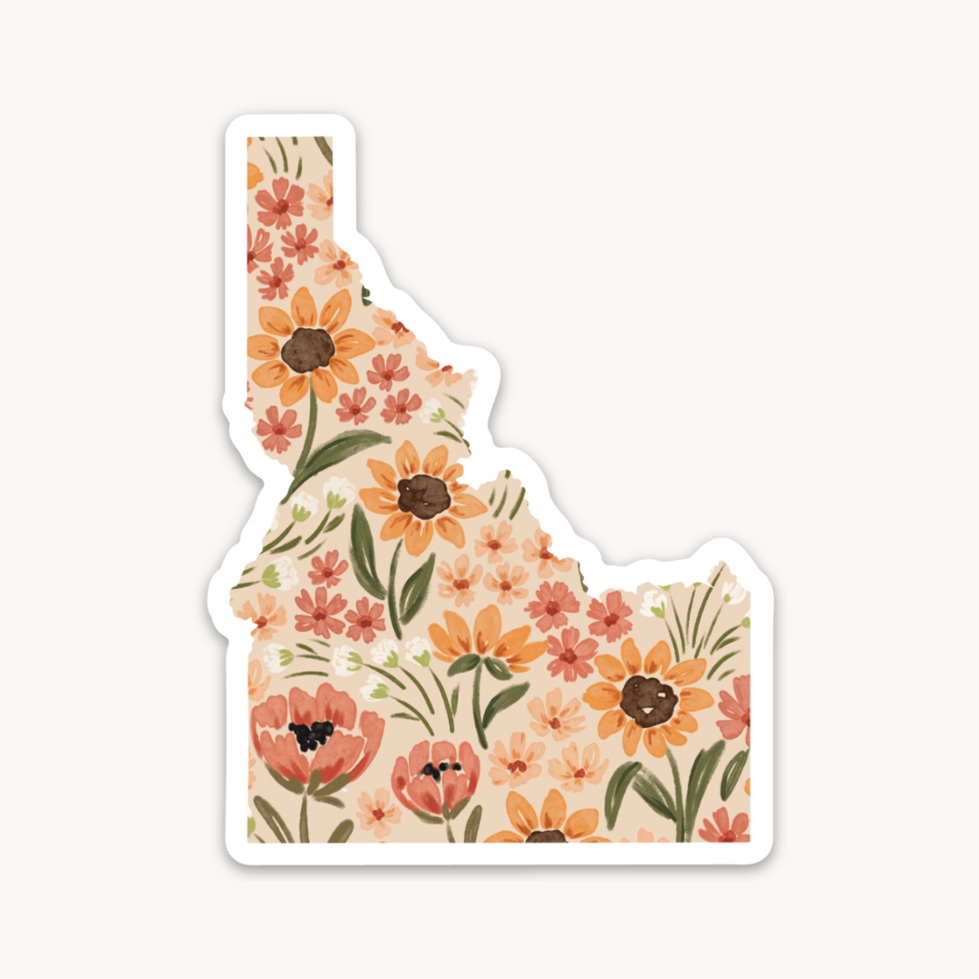 Waterproof Vinyl State Sticker, 3.25x2.25"
