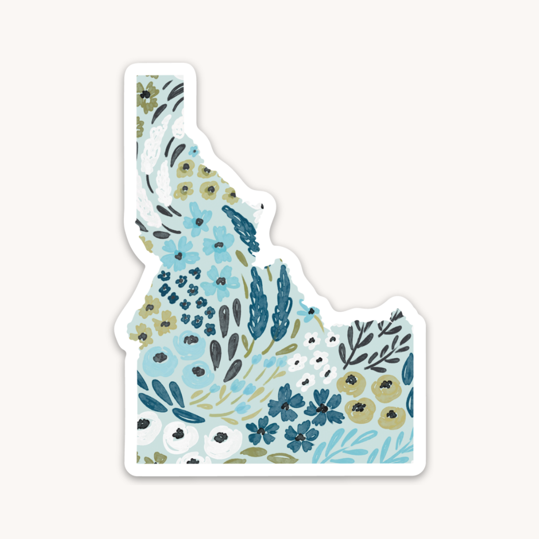 Waterproof Vinyl State Sticker, 3.25x2.25"