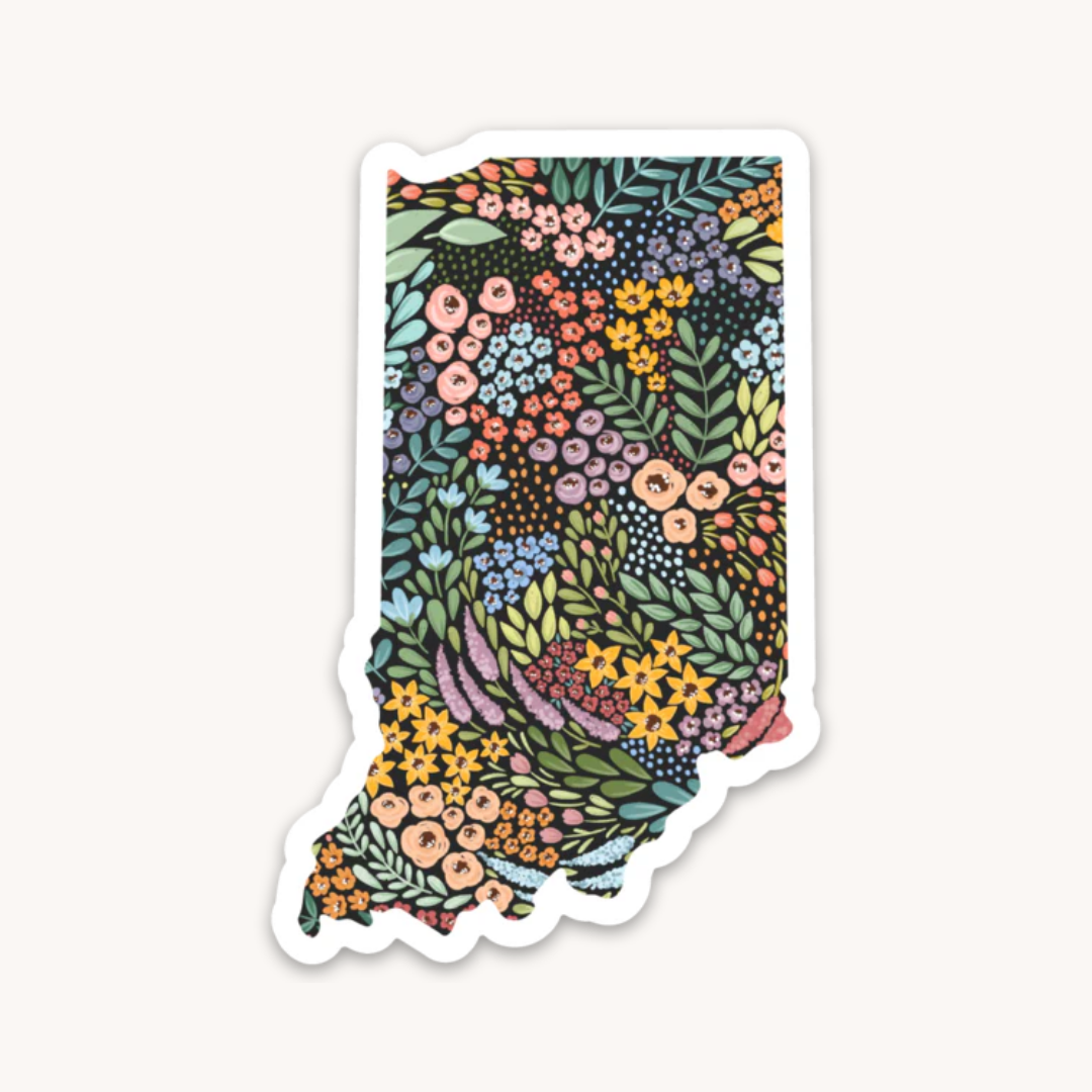 Waterproof Vinyl State Sticker, 3x1.5"