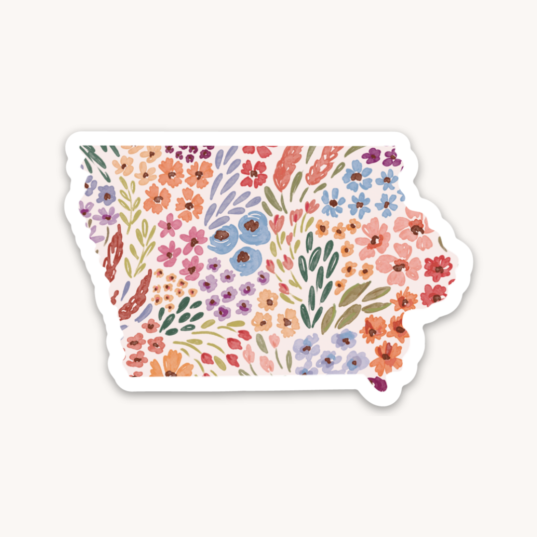 Waterproof Vinyl State Sticker, 2.75x1.75"