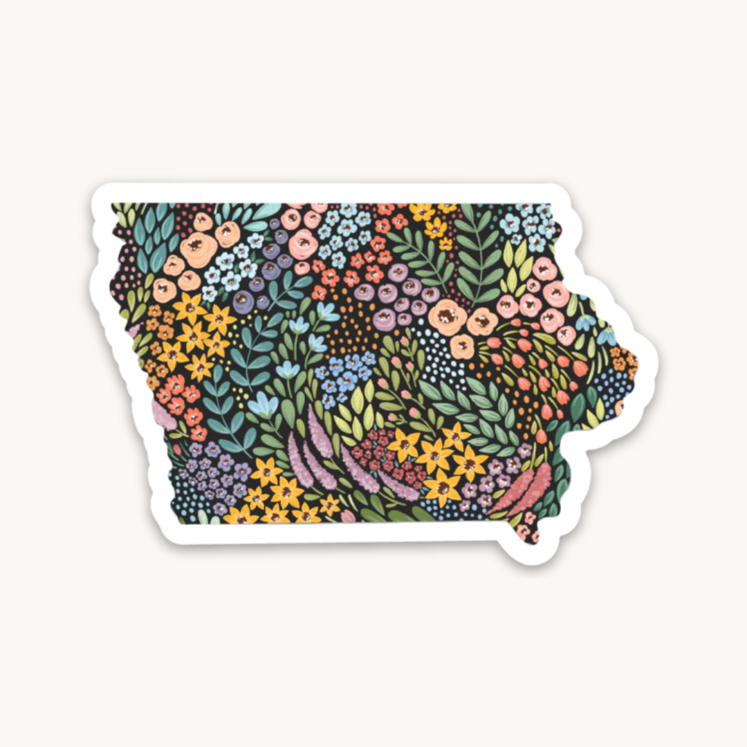 Waterproof Vinyl State Sticker, 2.75x1.75"
