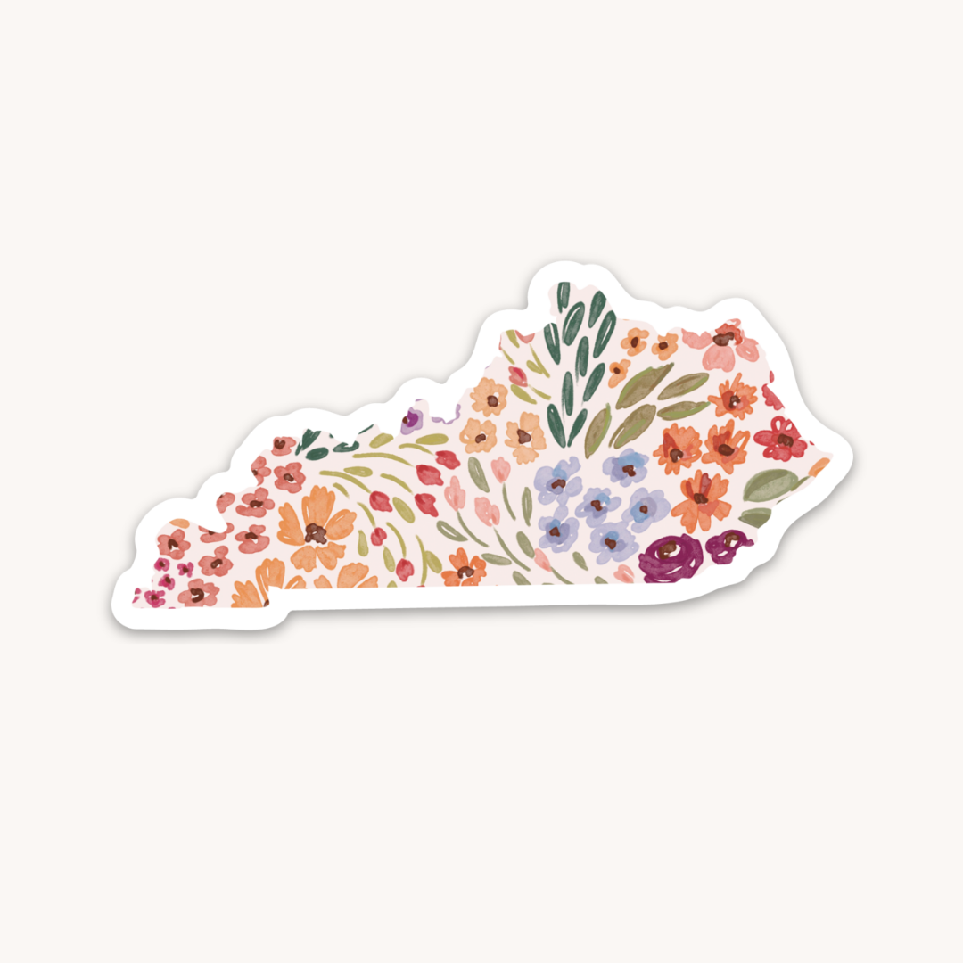 Waterproof Vinyl State Sticker, 3.5x1.5"