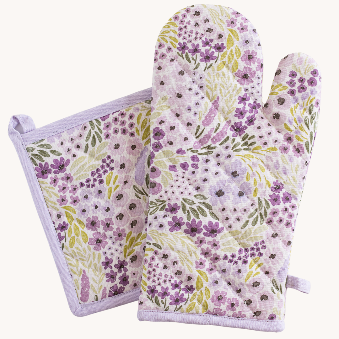 Oven Mitt + Pot Holder Set