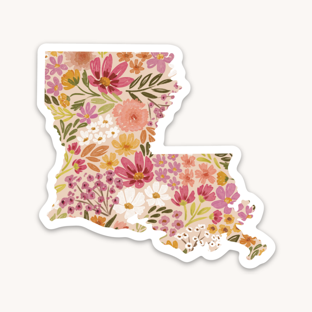 Waterproof Vinyl State Sticker, 2.75x2.5"