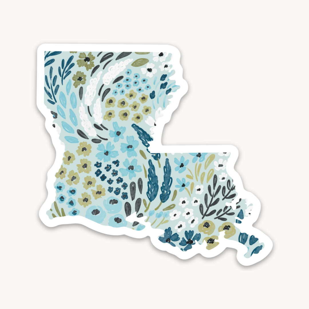 Waterproof Vinyl State Sticker, 2.75x2.5"
