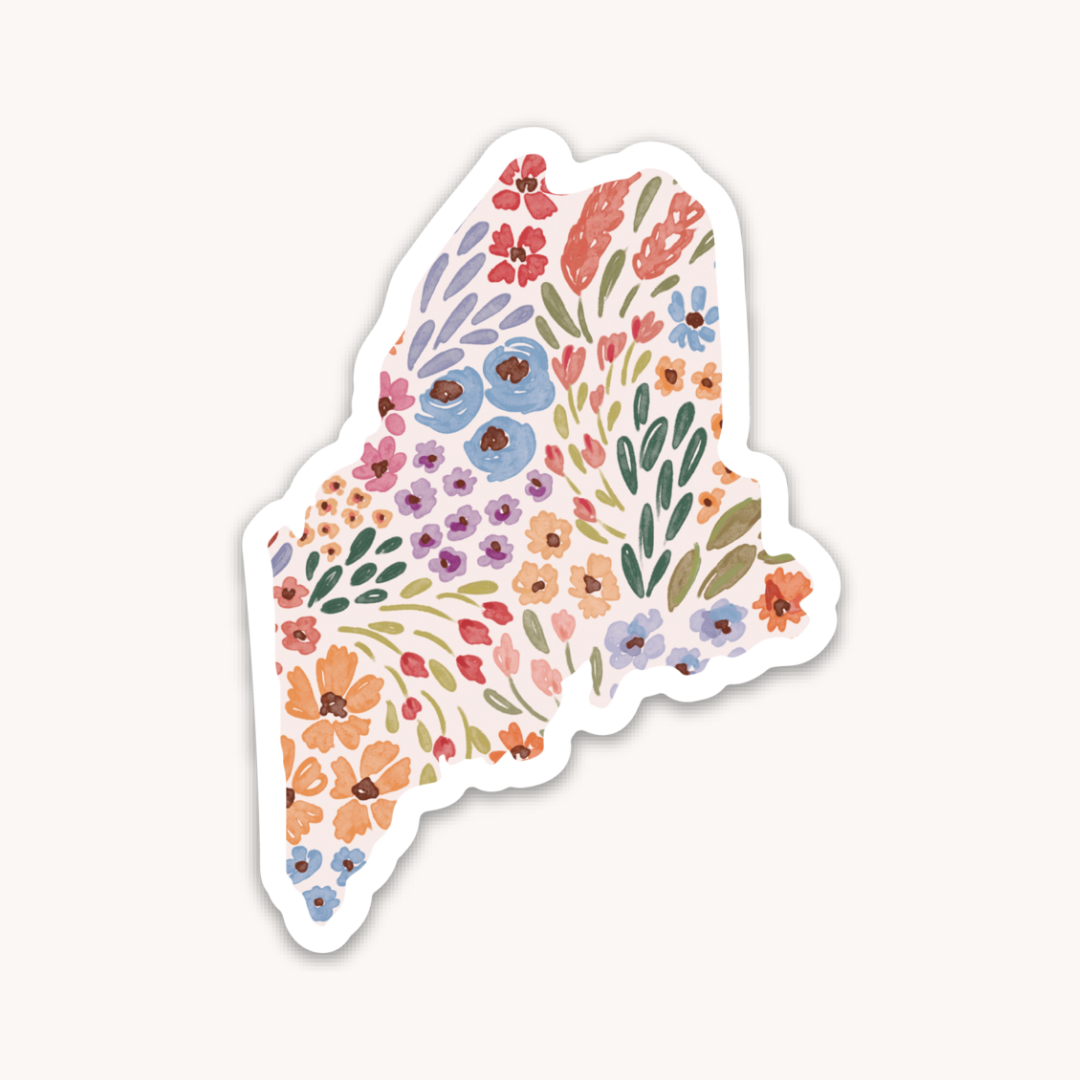 Waterproof Vinyl State Sticker, 3.25x2"