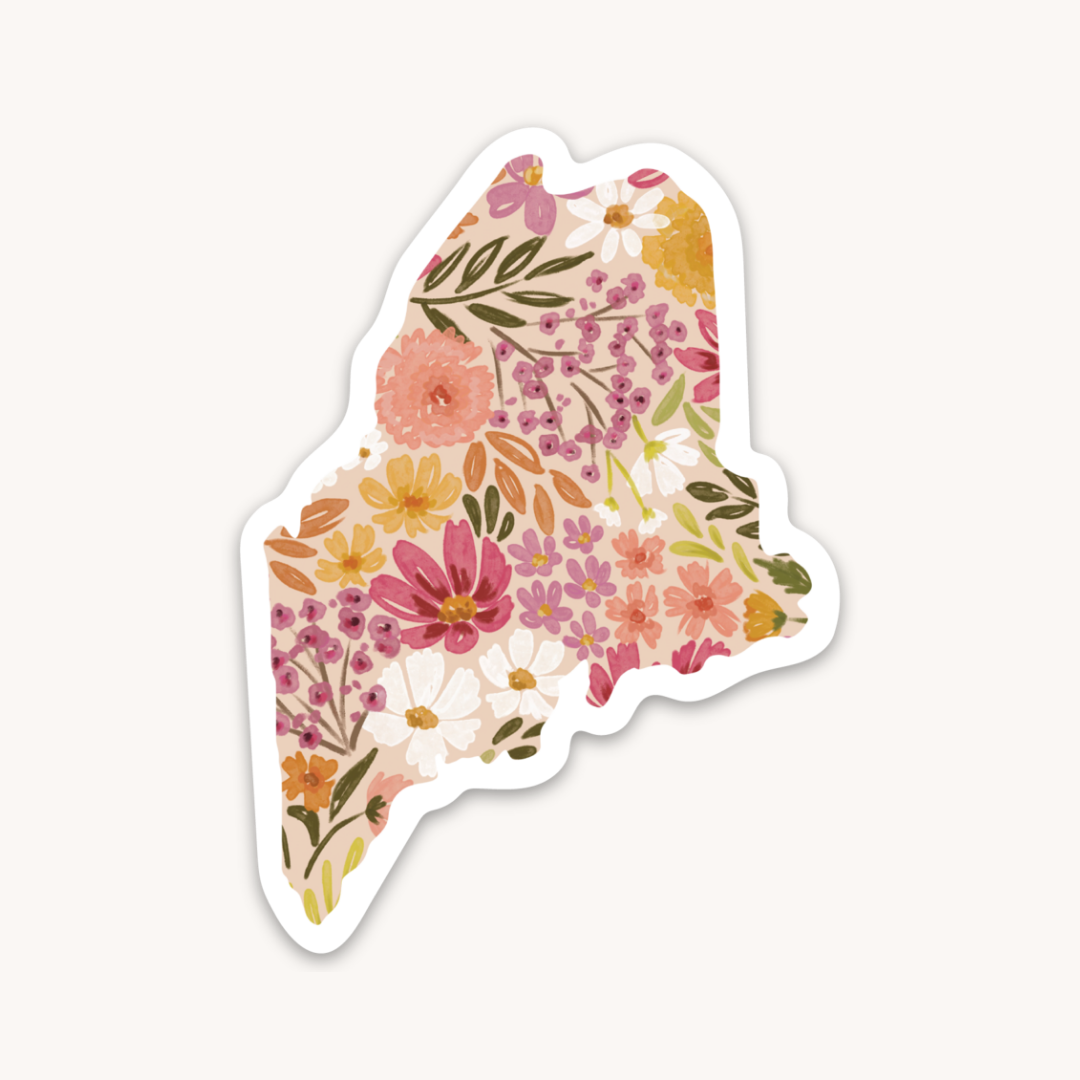 Waterproof Vinyl State Sticker, 3.25x2"