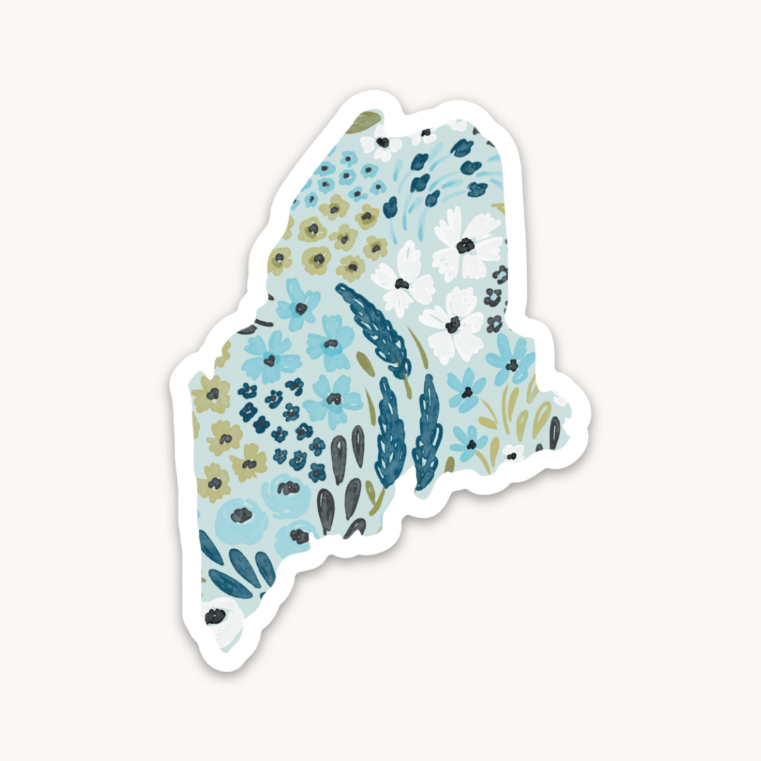 Waterproof Vinyl State Sticker, 3.25x2"