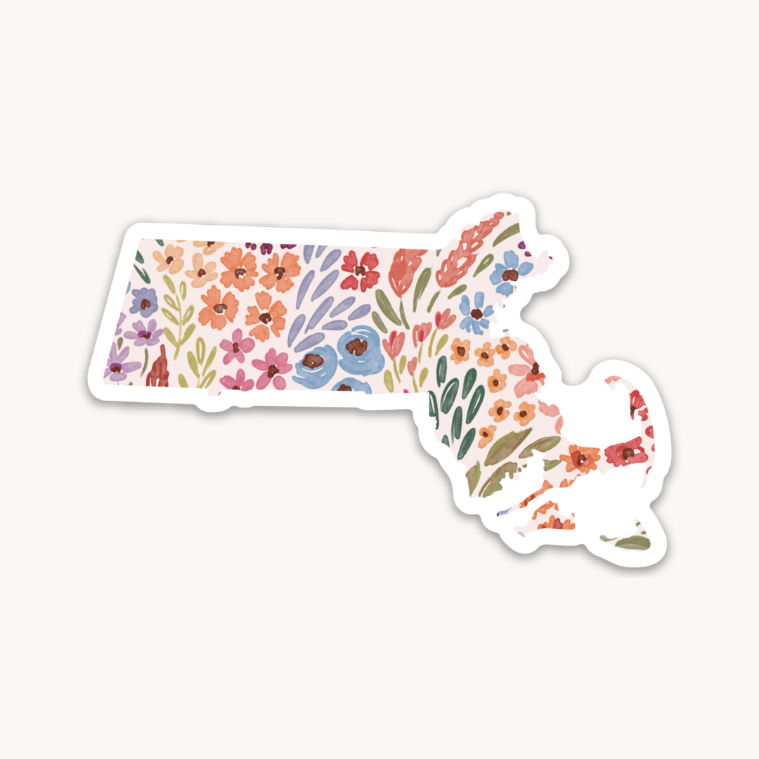 Waterproof Vinyl State Sticker, 3.25x2"
