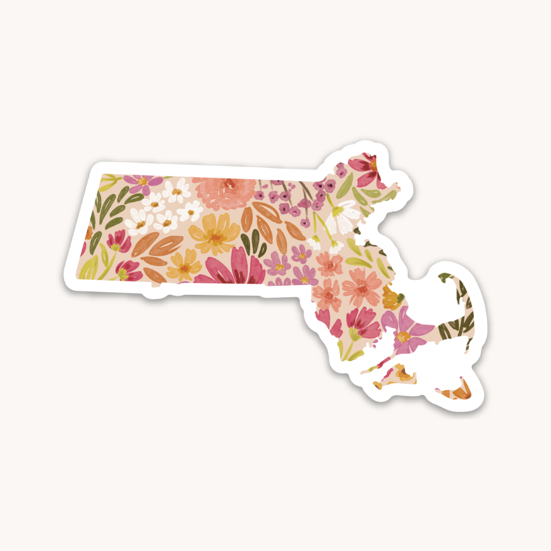 Waterproof Vinyl State Sticker, 3.25x2"