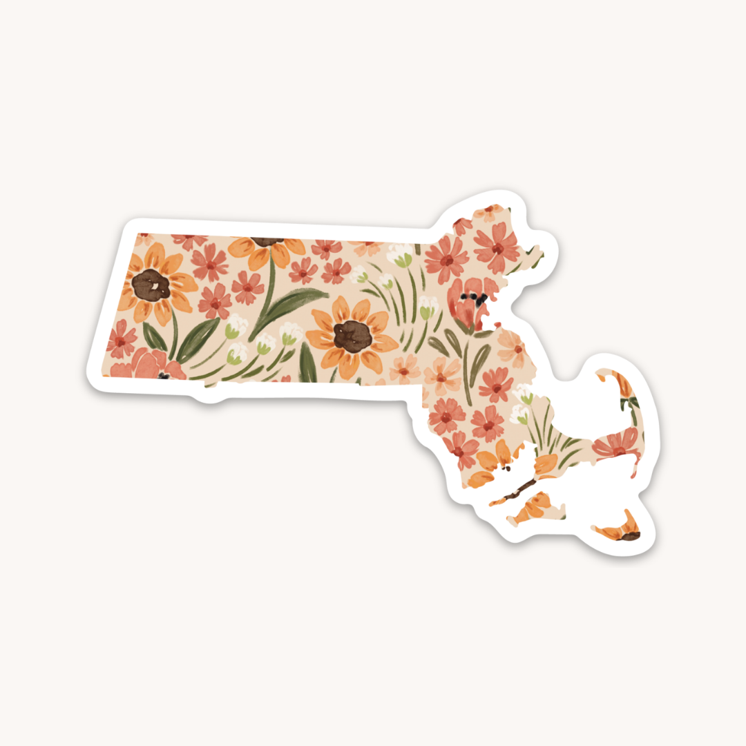 Waterproof Vinyl State Sticker, 3.25x2"