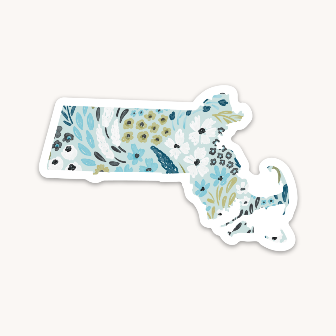 Waterproof Vinyl State Sticker, 3.25x2"