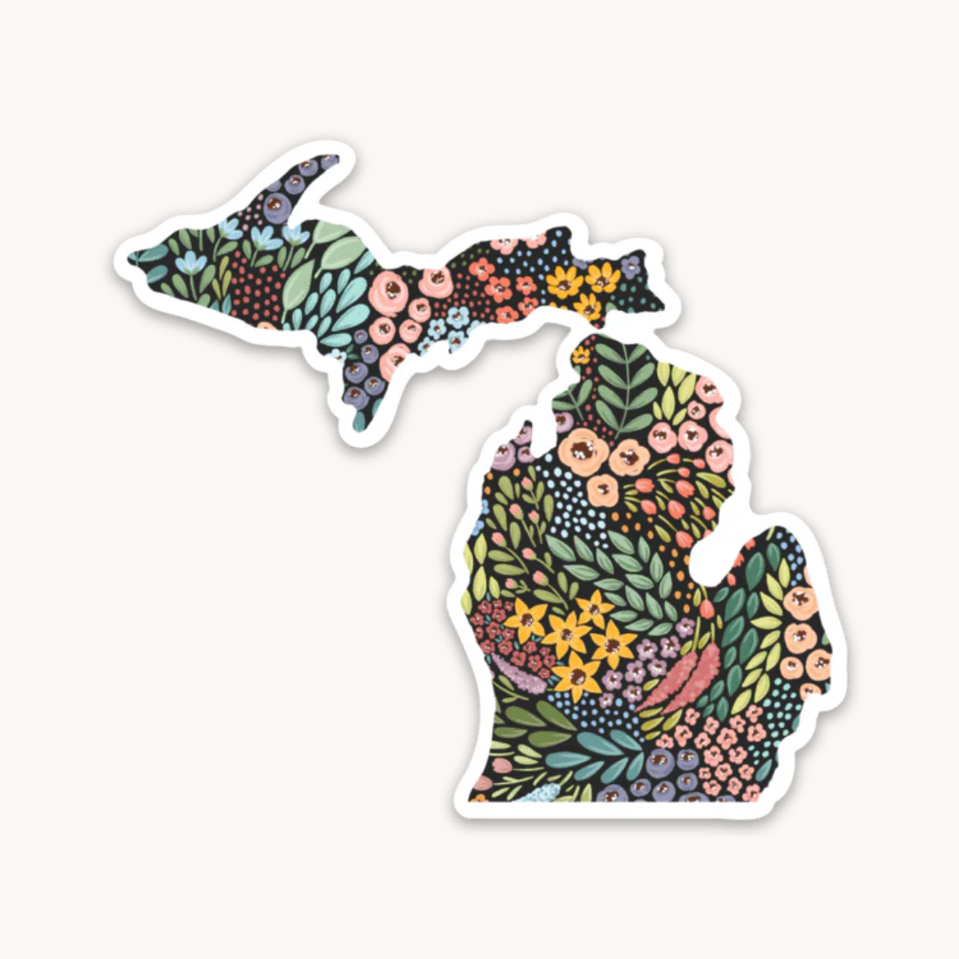 Waterproof Vinyl State Sticker, 3x2.75"