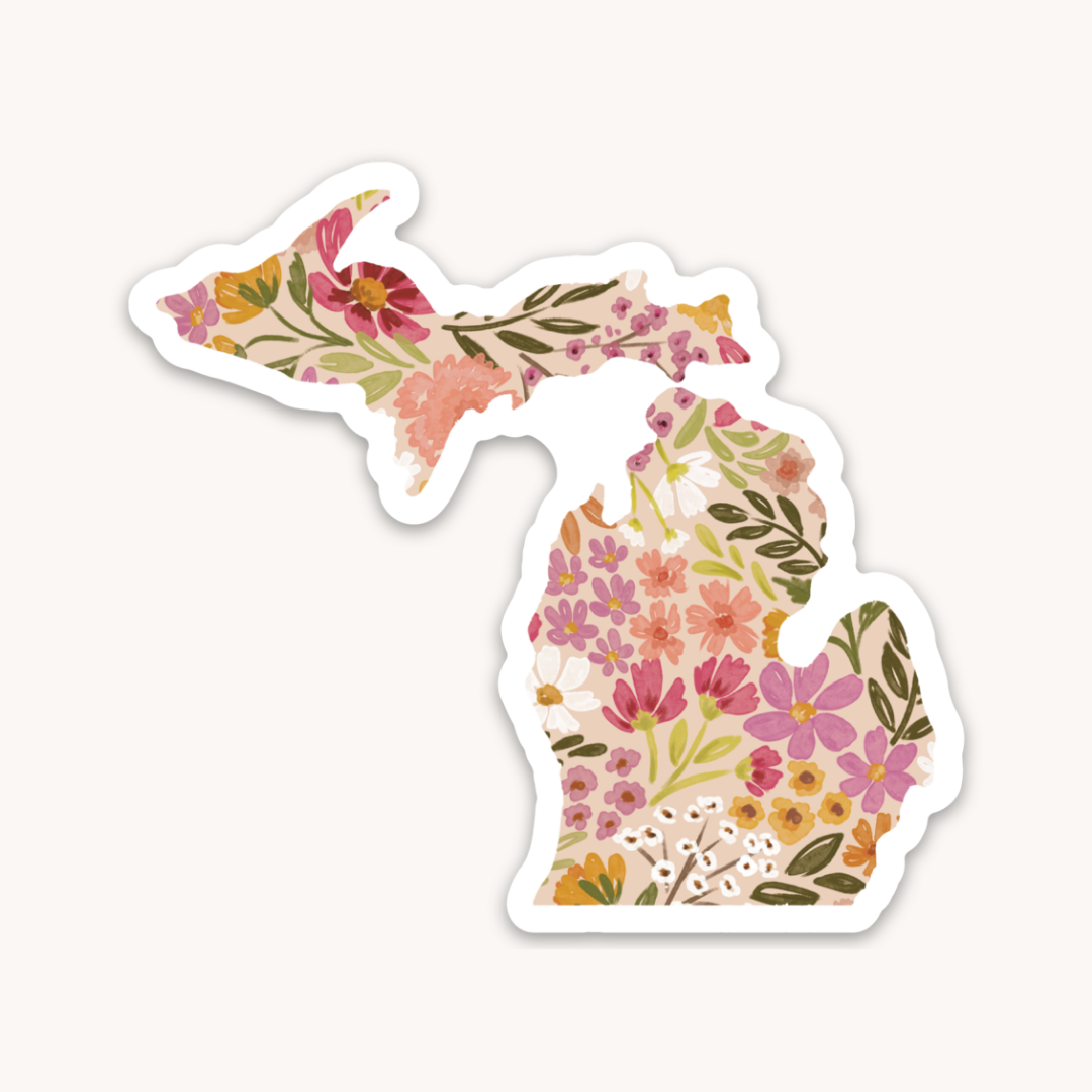 Waterproof Vinyl State Sticker, 3x2.75"