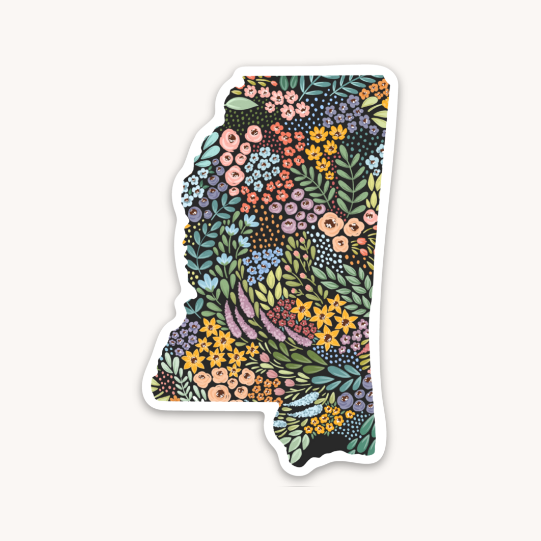 Waterproof Vinyl State Sticker, 3x1.75"