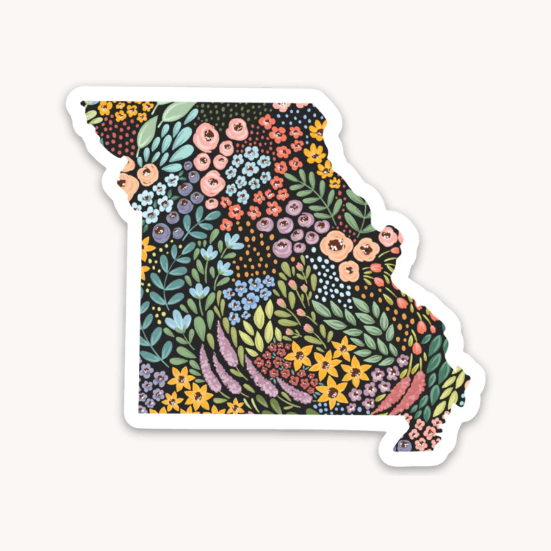 Waterproof Vinyl State Sticker, 2.75x2.5"