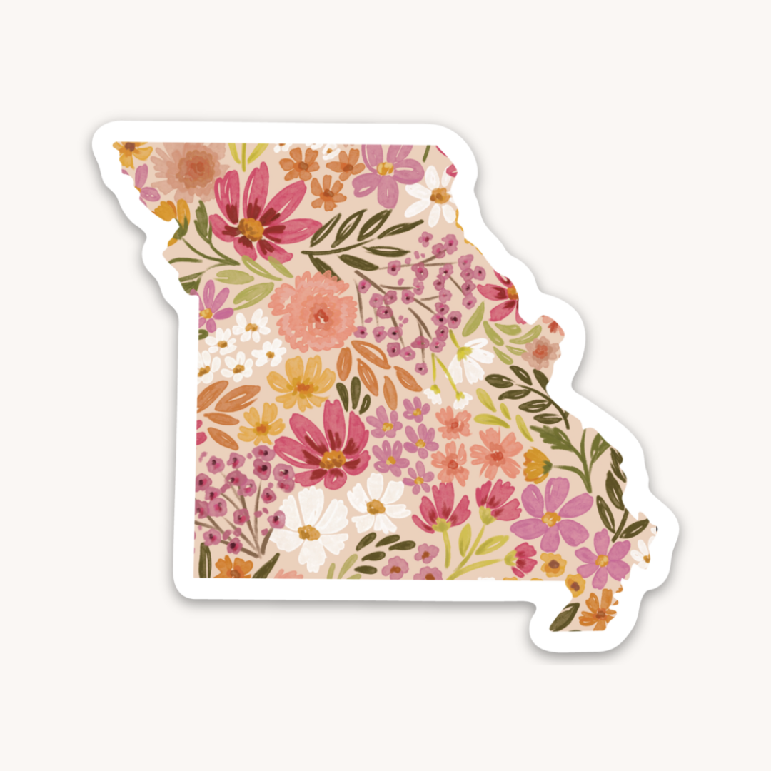 Waterproof Vinyl State Sticker, 2.75x2.5"