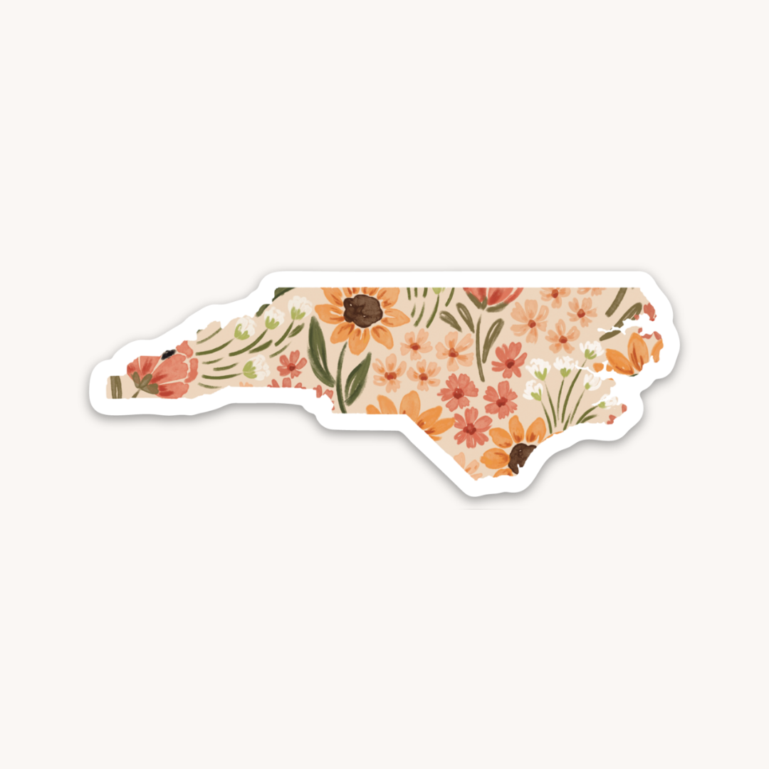 Waterproof Vinyl State Sticker, 3.5x1.25"