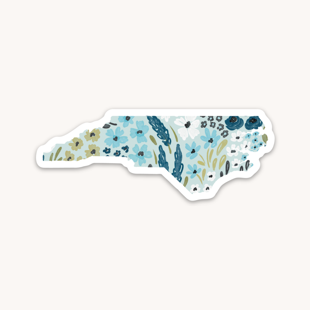 Waterproof Vinyl State Sticker, 3.5x1.25"