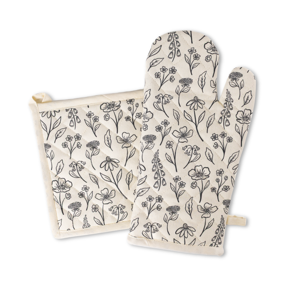Oven Mitt + Pot Holder Set
