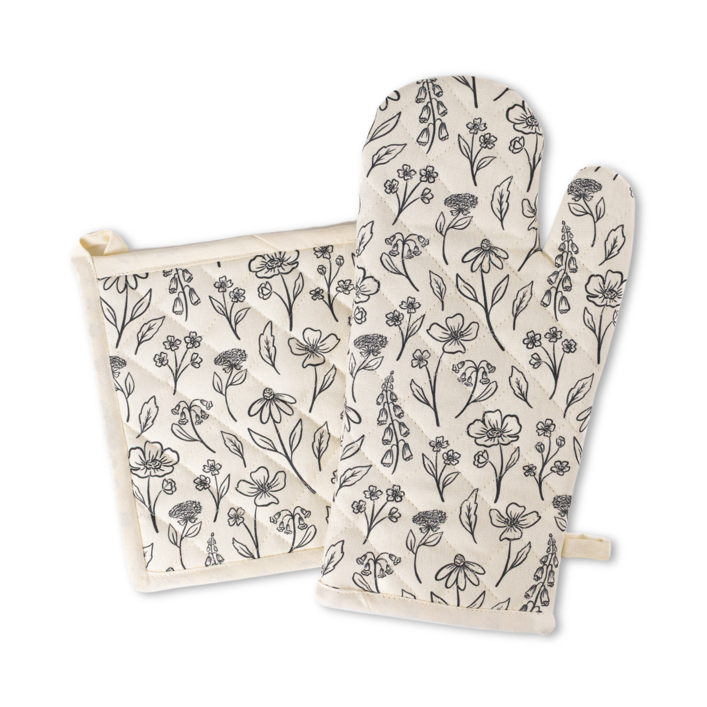 Oven Mitt + Pot Holder Set