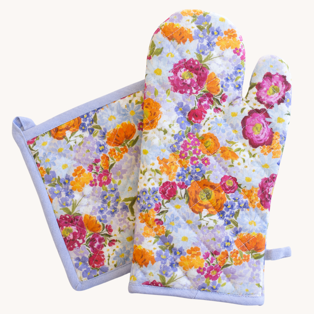 Oven Mitt + Pot Holder Set