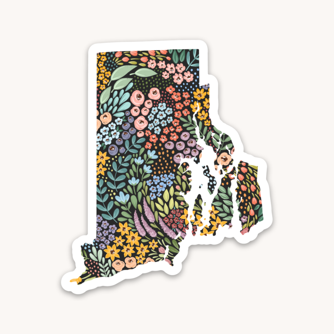 Waterproof Vinyl State Sticker, 2.75x2.5"
