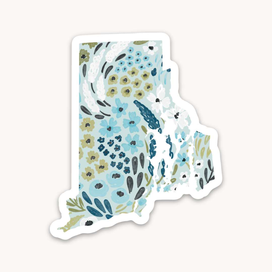 Waterproof Vinyl State Sticker, 2.75x2.5"
